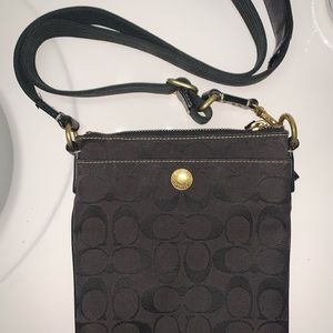 Black/Gold Coach Crossbody Bag